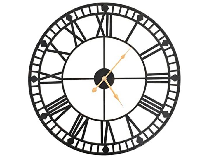 vidaXL Wandklok vintage-stijl met quartz-mechanisme XXL 60 cm metaal