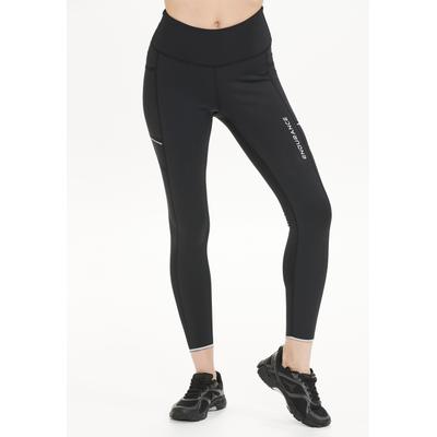 Lauftights ENDURANCE "Energy", Damen, Gr. 34, EURO-Größen, schwarz, 81% Polyester, 19% Elasthan, unifarben, Hosen, mit schützenden Windblocker-Einsätzen