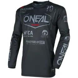 O Neal, Herren, Velotrikot, Oneal ELEMENT BRAND Jersey (XXL), Schwarz, Grau, XXL