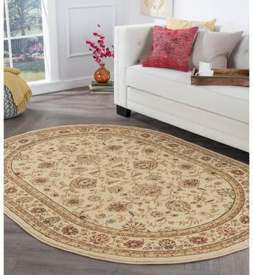 Alise Rugs Rhythm Transitional Floral Indoor Area Rug