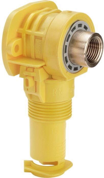 Viega Sanfix-P Unterputz-Anschlussdose 304249 16 mm x Rp 1/2, 90°, Kunststoff, mit langem Rotgusswinkel