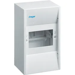 Hager GD104N Miniverteiler, gamma, 4 Modul, IP30, 1xPE, 1xN