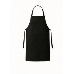 HYGOSTAR Latzschürzen aus Polycotton Schwarz 100x95 cm 2 Stück