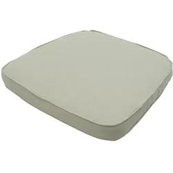 Madison Premium Outdoor-Stuhlkissen Beige 48x48cm - UV-Schutz - Wasserabweisend - Recyceltes Material - 7cm Dick - Made in Europe