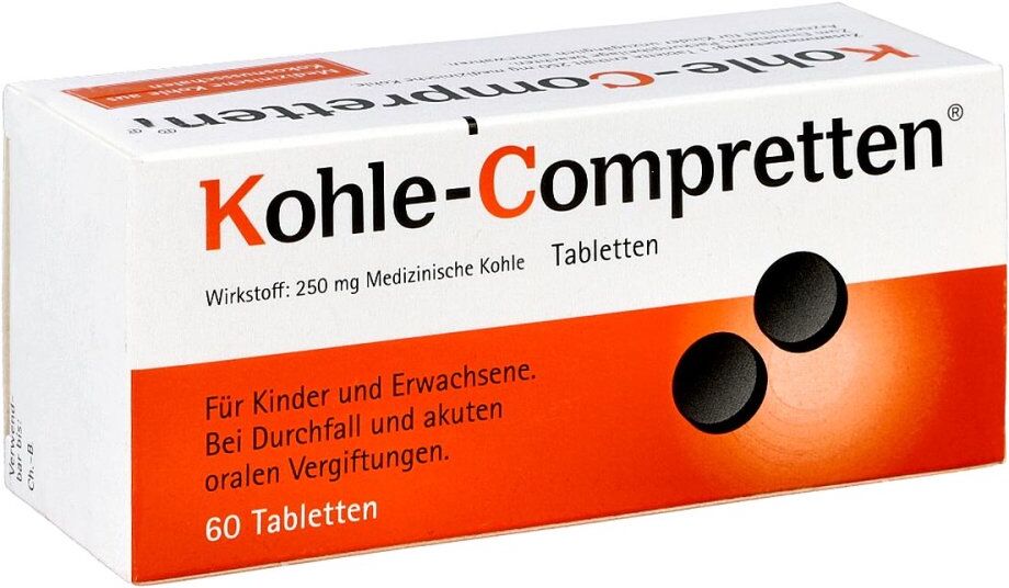 Kohle-Compretten 60stk
