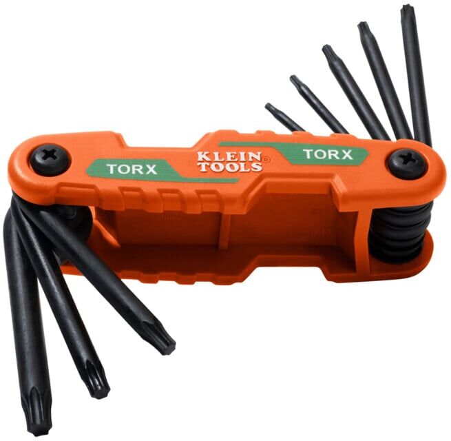 Klein Tools Jeu de clés Torx coudées pliables 8 pièces compact (70540T)