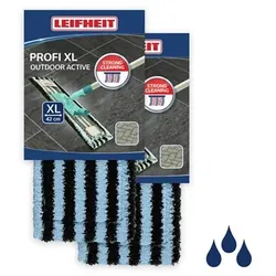 LEIFHEIT 2er Set Wischbezug Profi XL geeignet für den Außenbereich