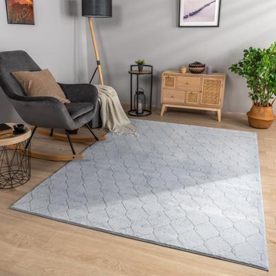 Paco Home Soft Washable Area Rug with Diamond High-Low Effect