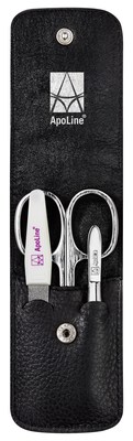 WEPA Apothekenbedarf GmbH & Co KG APOLINE Manicure Etui 3teilig schwarz 1 St 11291644