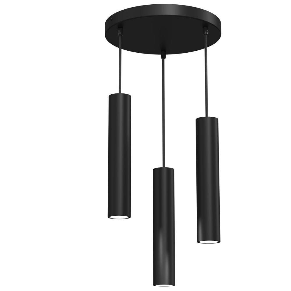 Luminex RAITO 98 Moderne Hanglamp met Ringvormige Elementen, Zwart