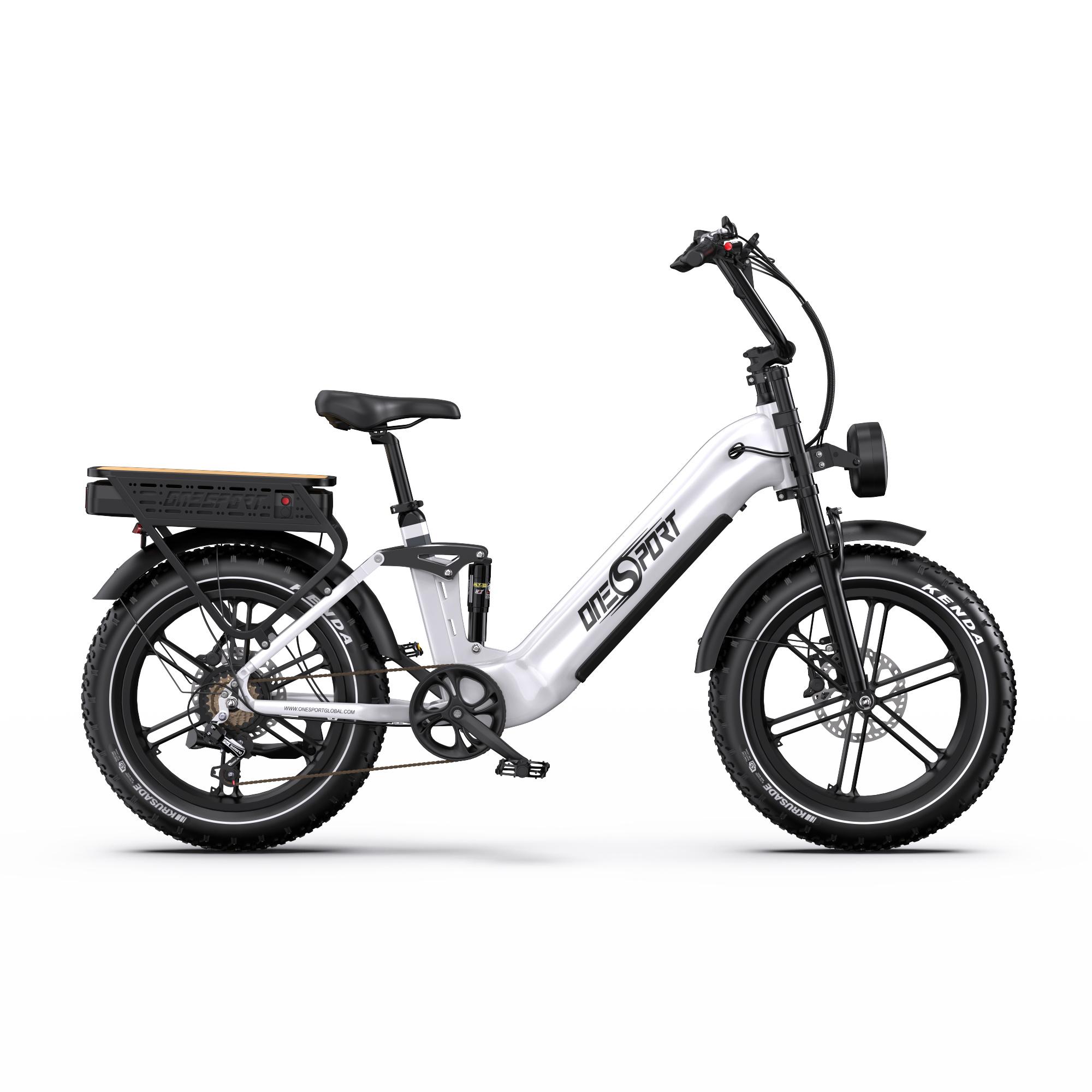 Onesport 20 Zoll Elektrofahrrad Pedelec, Doppelbatterie 48V/18Ah ,250W Motor,25km/h