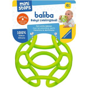 Ravensburger Motorikspielzeug baliba, Babys Lieblingsball grün, Greifling aus Kunststoff, ab 0 Monate