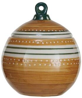 Storied Home Ornament Stoneware Jar with Pattern