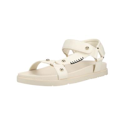 Riemchensandalette GEOX "Geox Sandalen Lederimitat", Mädchen, Gr. 32, Textil, beige (ivory), Lederimitat, Schuhe