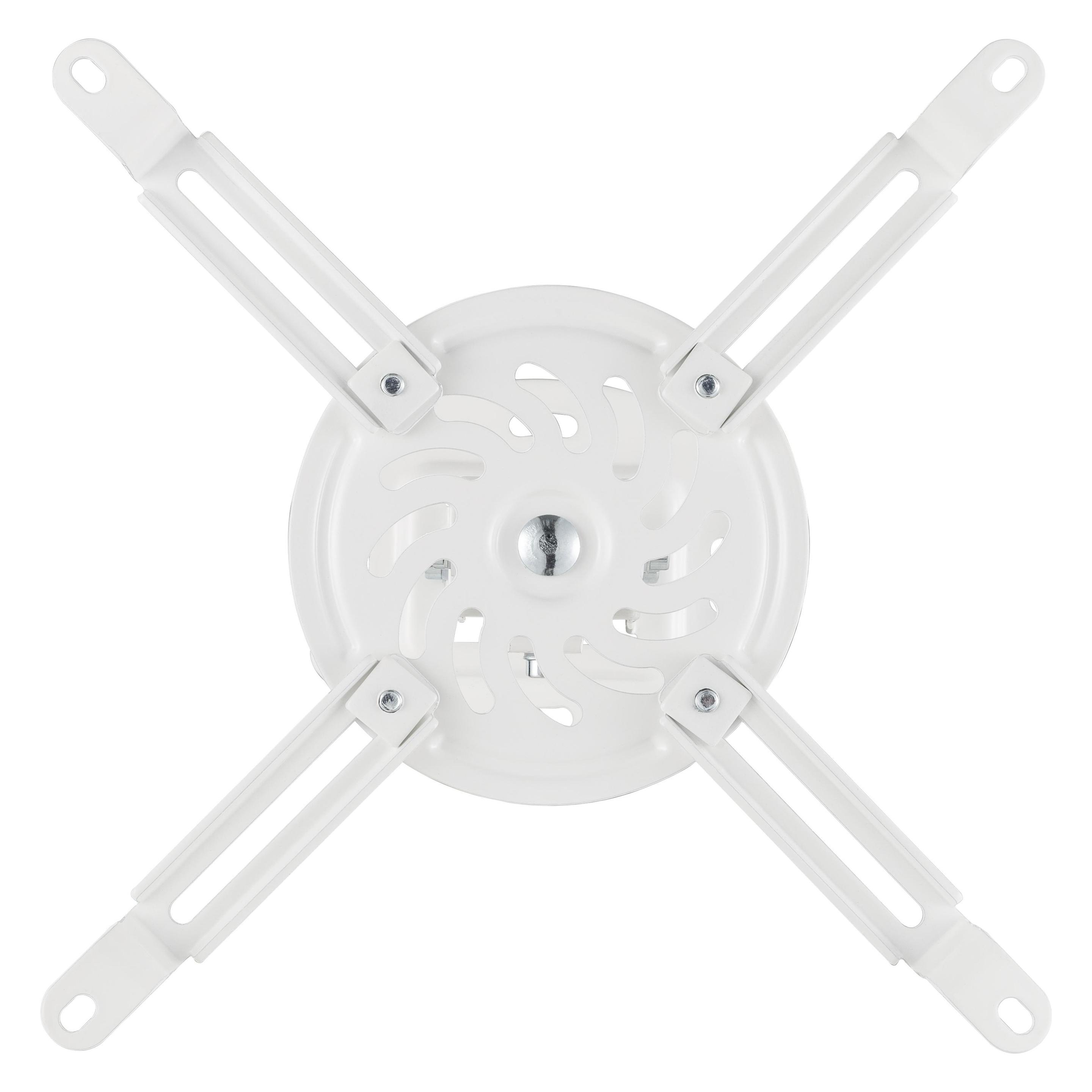 Deltaco Ceiling projector mount, 13,5 kg, 54-320 mm, 150 mm, white (Decke) (ARM-405-B)