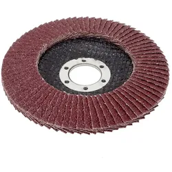Vago-Tools 20x Fächerschleifscheiben125mm flach Körnung 120 Braun Lamellenscheibe
