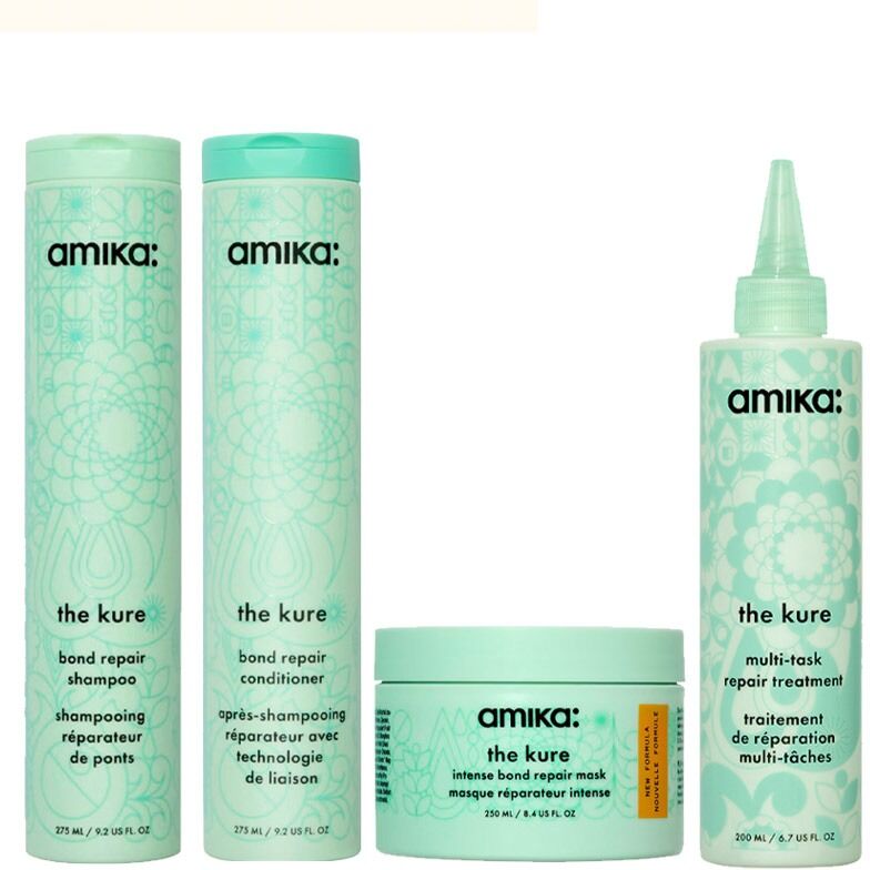 amika The Kure Bond Repair Shampoo 275ml & Bond Repair Conditioner 275