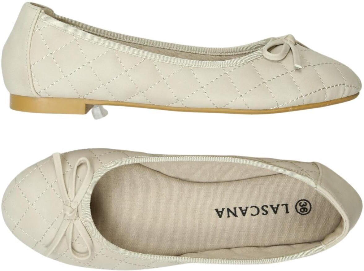 Lascana Damen Ballerina, Beige, Gr. EU 36, Kunstleder - Second Hand