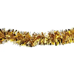 10x Foliengirlande gold aus PET Ø11cm x 2m
