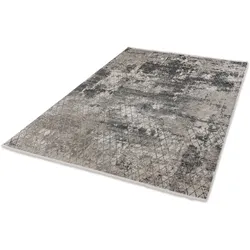 Schöner Wohnen Kollektion Teppich Vision D.212 C.040 Rauten anthrazit 80x150cm