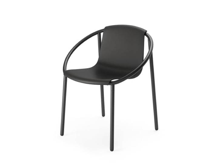 Umbra Ringo Stuhl für Esszimmer oder Terrasse, Schwarz