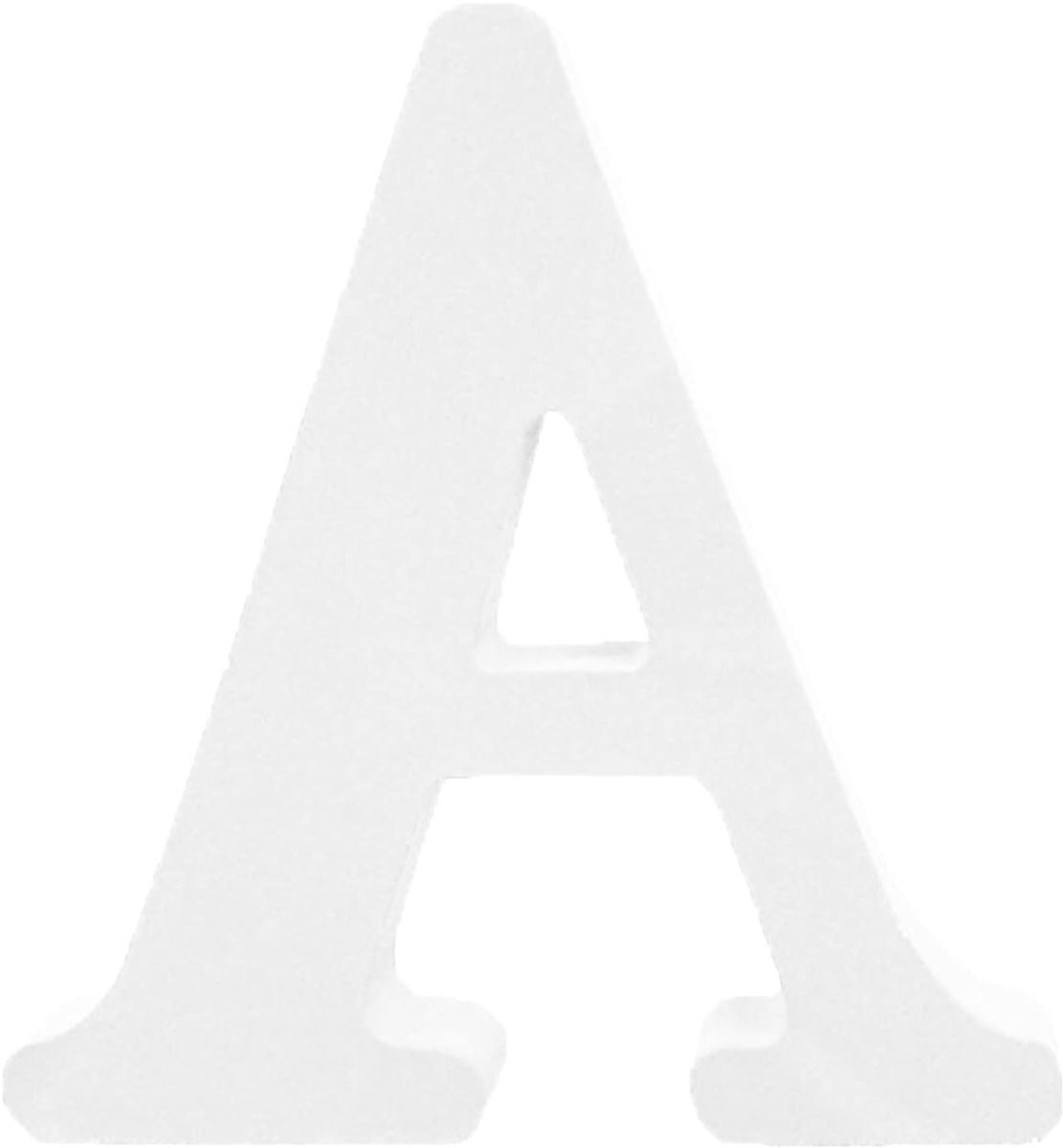 Zelfstandige houten decoratieve letter in houtkleur - 8 x 5,5 cm