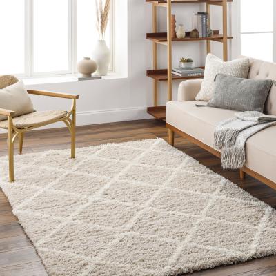 Teppich LIVABLISS "TRAKAI", beige, B:160cm H:62,5mm L:220cm, Polypropylen, Teppiche, Teppich