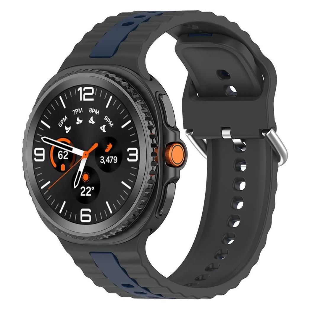 Techsuit - Watchband (W078) - Samsung Galaxy Watch8 40mm/Watch8 44mm/Watch8 Classic - Shadow Gray (Silicone) (59669483)