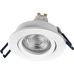 Osram, Deckenstrahler, LED-Einbauleuchte, GU10, 4,5 W, 2700K, 400lm, warmweiss, 2700K, IP20, weiss, 3er Set (GU10, 400 lm)