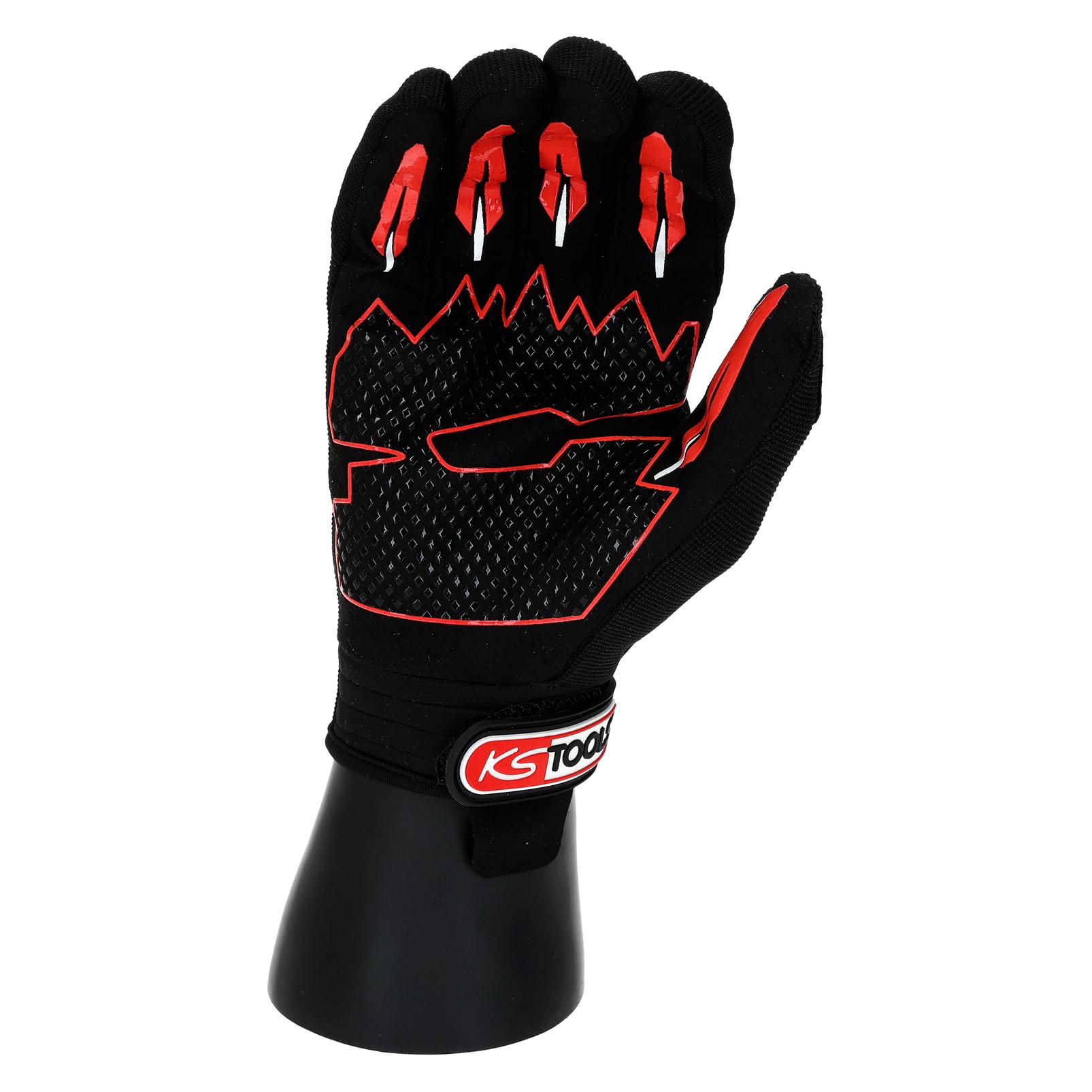 KS Tools Perfect Grip Mechaniker-Handschuhe XL, Display mit 12 Paar (XL) (310.5080)