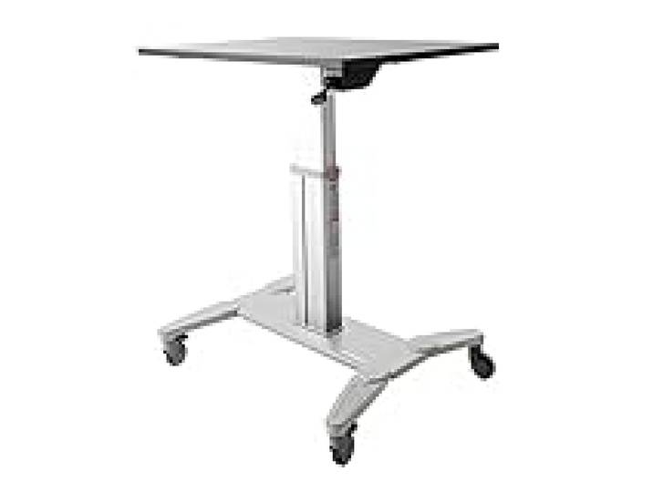 StarTech Bureau Mobile Debout, Assis-Debout, Roulettes (STSCART) Poste de travail mobile, Hauteur reglable, Bureau roulant, Verrouillable, Chariot reglable