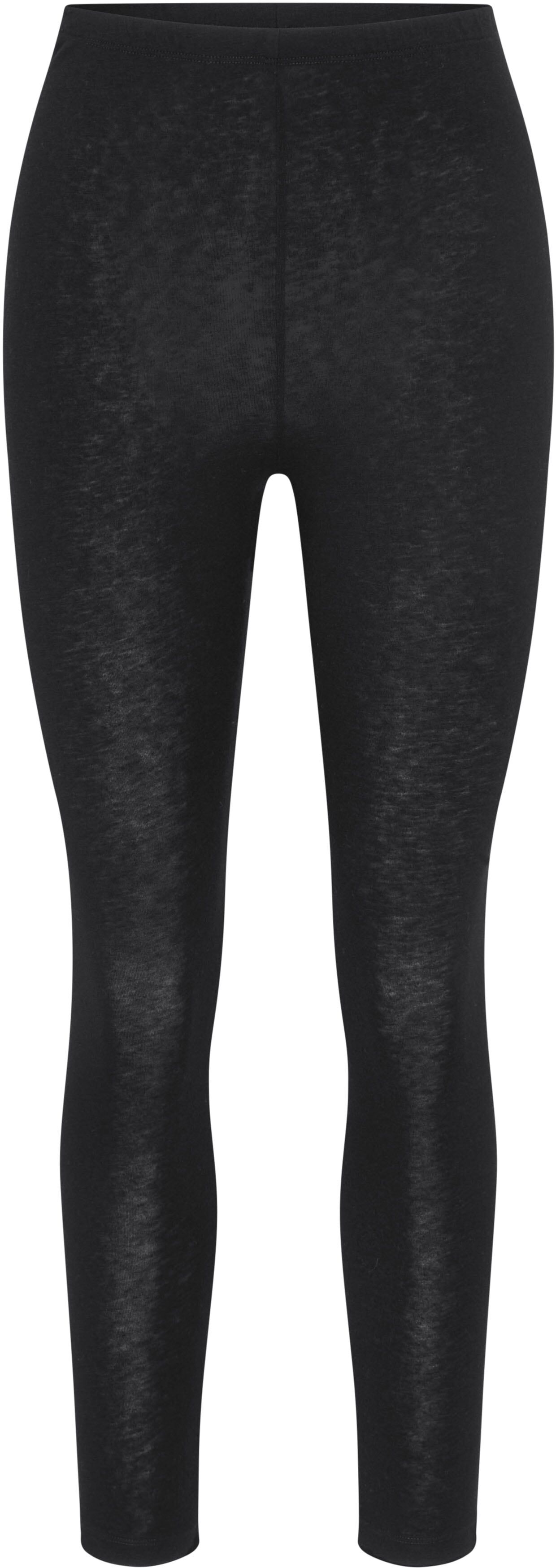 Leggings TRIUMPH "Beauty Layers Leggings Wool", Damen, Gr. XL, N-Gr, schwarz, Single Jersey, Obermaterial: 100% Wolle, unifarben, bequem lang, Hosen Leggings, Reine Wolle, wärmend schwarz XL, N-Gr