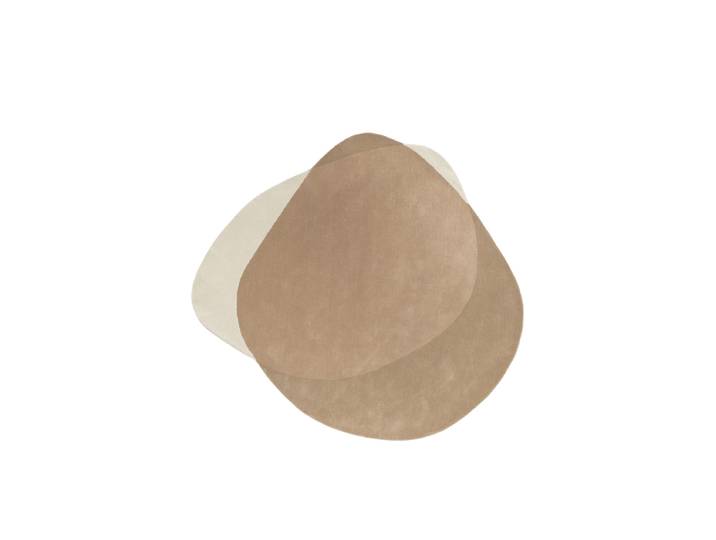 Handgetufteter Designer Wollteppich „Element Arp Natural“, verschiedene Grössen Beigetöne BRINK & CAMPMAN