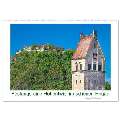 Festungsruine Hohentwiel im schönen Hegau (Wandkalender 2026 DIN A2 quer), CALVENDO Monatskalender