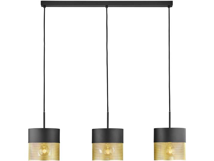 Pendellampe Mesh schwarz-gold Eisen B 100 cm - Pendellampe