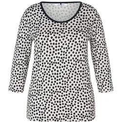 Rundhals-Shirt 3/4-Arm Anna Aura weiss, 40