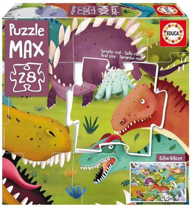 Puzzle Max 28 pcs Dinosaures - Educa