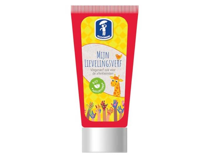 Feuchtmann vingerverf rood - kinderverf uitwasbaar 75gr