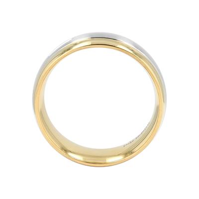 Partnerring AKZENT "Duo Expression, langlebig" Gr. 58, bunt (bicolor), Fingerringe, Damen, 58, Edelstahl