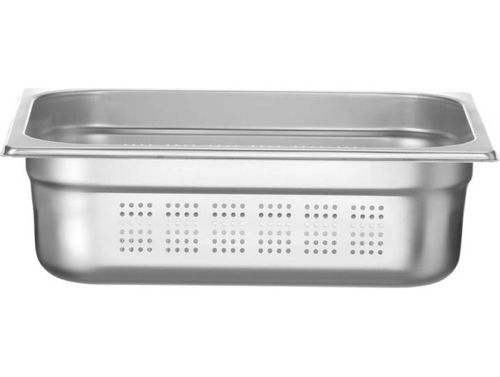 HENDI Gastronormbak – geperforeerd – 6\,5L – roestvast staal – 100mm hoog