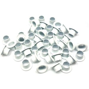 Eisenthaler Ösen EFC-WS30 für Ösenpresse ET-30, Ø 4,1 mm, Länge 4,2 mm, weiß, 250 Stück