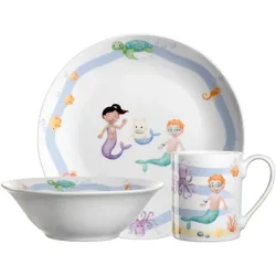 Leonardo Kindergeschirrset Meer 3-tlg. BAMBINI AVVENTURA - L/B/H ca. 9.50x21.30x21.50