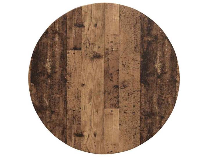 vidaXL Tischplatte Tischplatte Ø 80 x 1,5 cm Rund Holzwerkstoff Altholz (1 St)