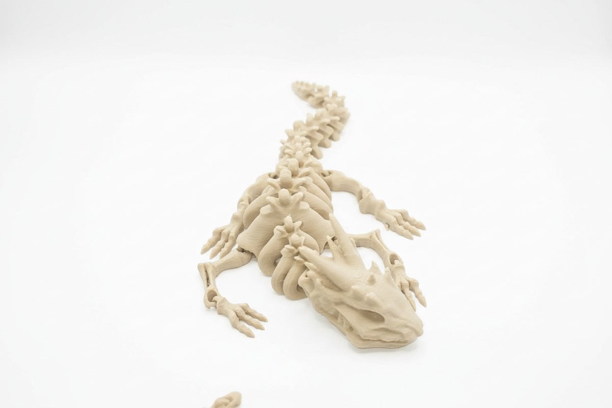Kejsi3dprint 3D-geprinte Beweegbare Skeletdraak – Gelede Fantasy Figuur voor Volwassenen