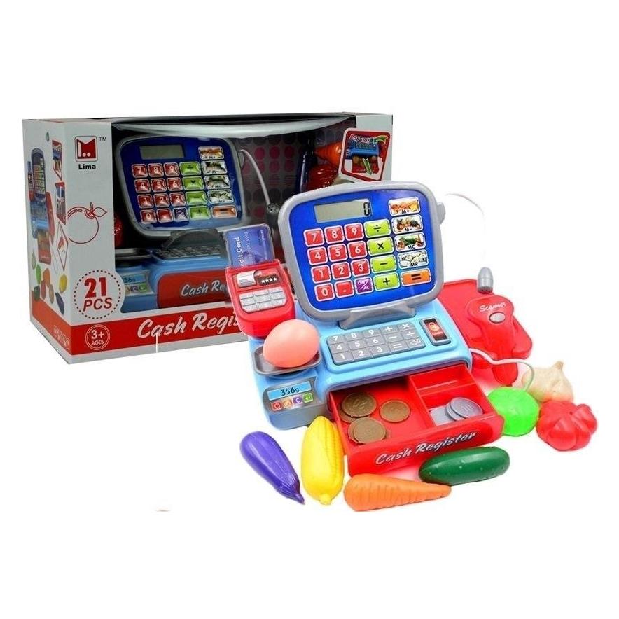 Lean Toys Registrierkasse mit Barcode-Scanner 21-teilig (33494687)
