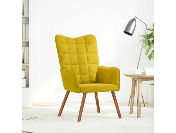 Relaxsessel Gold Samt mit Loungesessel für Wohnzimmer Weiches Samtgewebe, stabiler Sperrholzrahmen und Metall, Holzfüße, dicke Sitzfläche