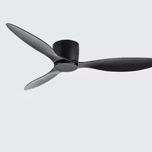 Inspired Finds 42 52 Inch Modern Ceiling Fan Without Light DC Motor, Remote Controlled Low Profile Design black 42 In
