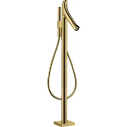 hansgrohe AXOR Starck Organic Wannenthermostat freistehend, 2 Verbraucher, 12016990, Farbe: Polished Gold Optic
