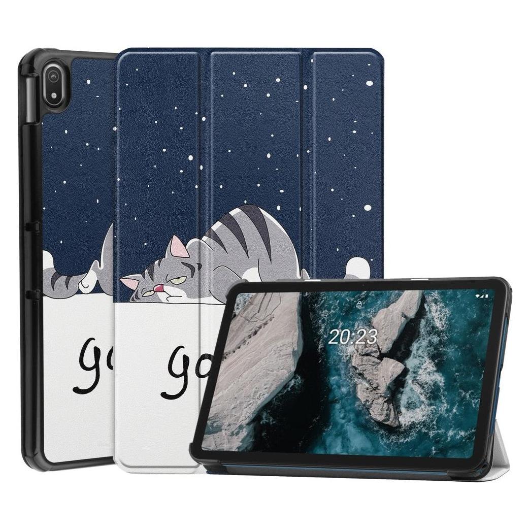 Cover-Discount Nokia T20 - Tri-fold Smart Case Katze (Nokia T20) (104702909A)