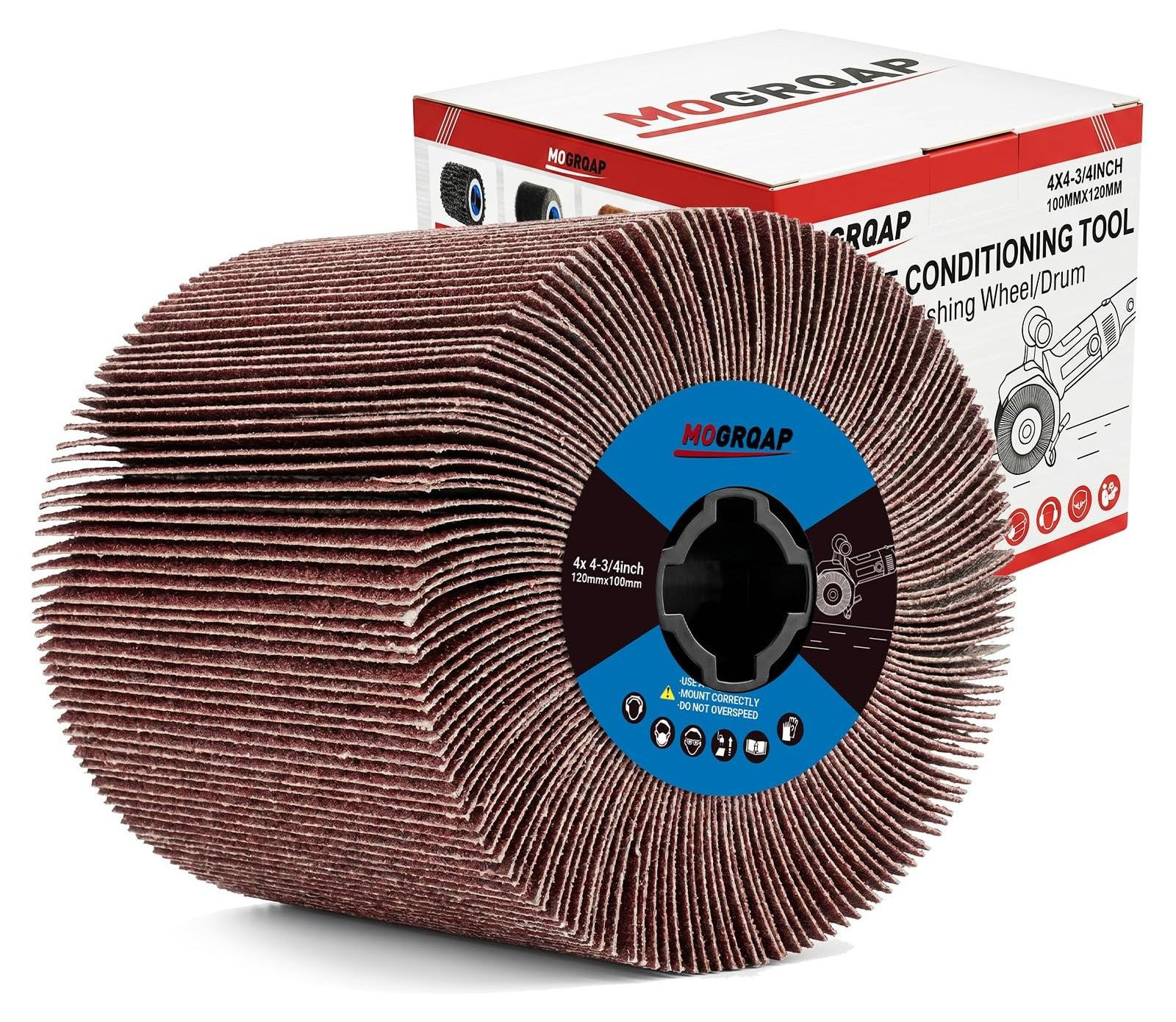 Schuurborstel met schuurpapier 120 grit